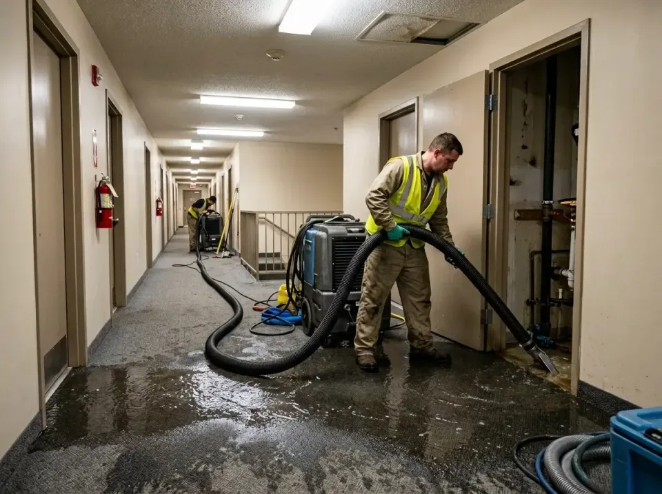 multi-unit-apartment-hallway-f-005 — frequently asked questions, Emergency Burst Pipe Water Extraction & Removal in Ashton-S…